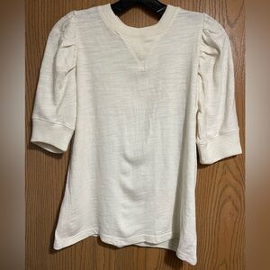 Frame Ivory Puff Sleeve Top